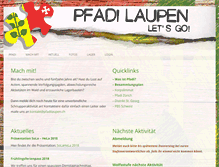 Tablet Screenshot of pfadilaupen.ch